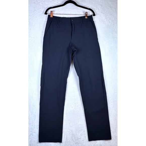 Uniqlo EZY Active Pants Men’s Small 27-30 Navy Quick Dry Ultra Stretch Trousers - Picture 1 of 10
